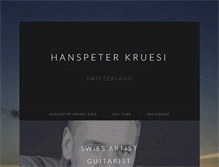 Tablet Screenshot of hanspeterkruesi.com